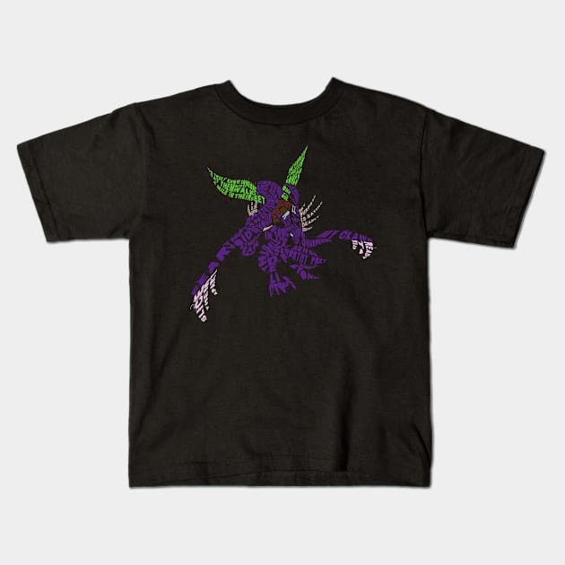 KhaZix Typography Kids T-Shirt by nigiart